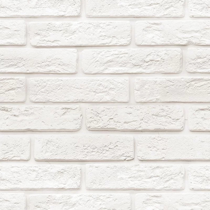 ПВХ панель (ВЕК) «Белый Кирпич» матовый 2700*500*9мм