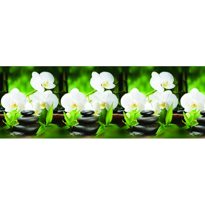 Кухонный фартук «Белая орхидея» 0,6м*3м