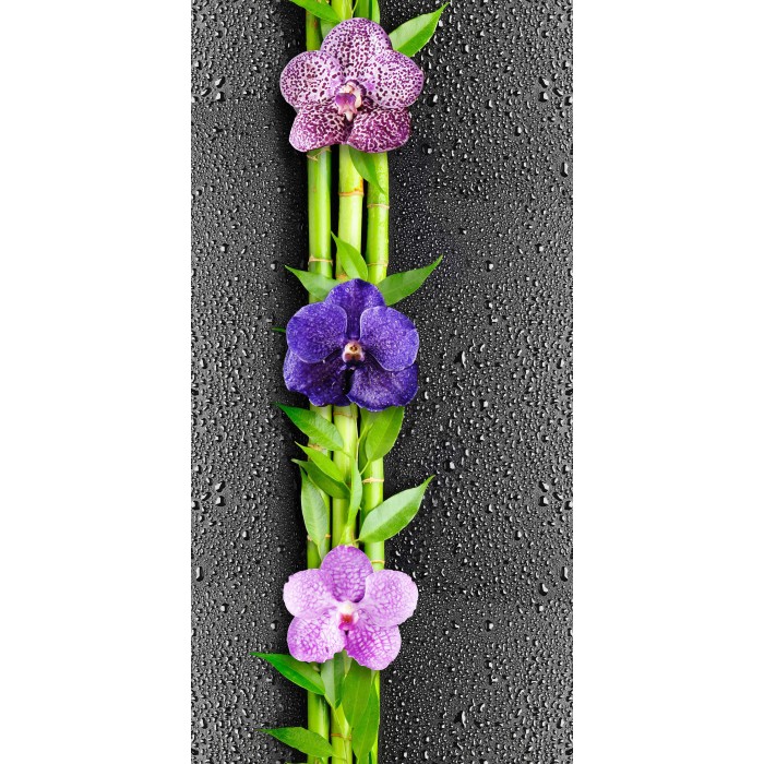 ПВХ панель «Орхидея черная» (ЮПМ) 2700*250*8мм (Под заказ, кратно 10шт)