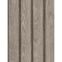 Виниловый сайдинг timberblock «Планкен» Седой 3.000м*0.240м (U-plast) Рейка фасадкая
