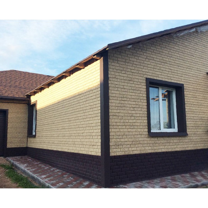  Фасадная панель (фасайдинг) Stone House «Кирпич» 3.025м*0.230м (U-plast)