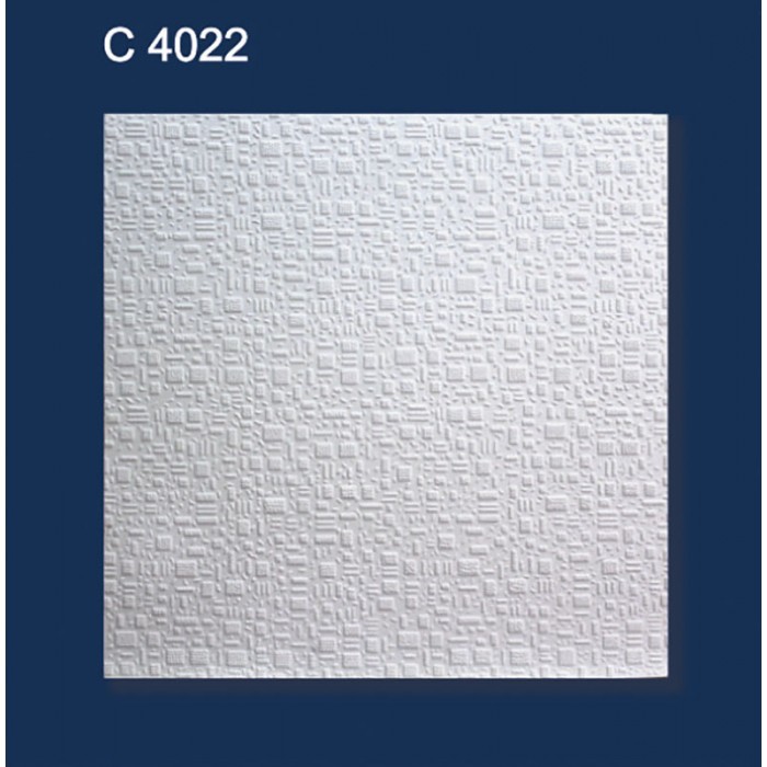   Плитка потолочная «С4022» бесшовная 0.5м*0.5м (SOLID) 8шт\2м²